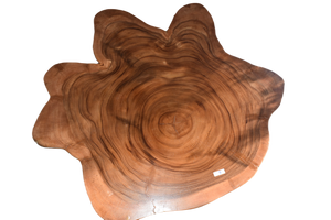 Large exquisite Saur Wood Round Coffee Table, large circumference 118 cm x 112 cm x 9 cm one of kind 100% unique designed  by nature