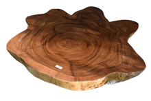 Load image into Gallery viewer, Large exquisite Saur Wood Round Coffee Table, large circumference 118 cm x 112 cm x 9 cm one of kind 100% unique designed  by nature
