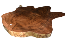 Load image into Gallery viewer, Large exquisite Saur Wood Round Coffee Table, large circumference 118 cm x 112 cm x 9 cm one of kind 100% unique designed  by nature
