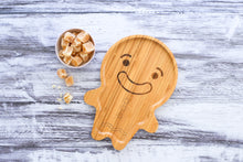 Load image into Gallery viewer, Toddlers mealtime Plate 100% sustainable bamboo Gingy the Gingerbread Man
