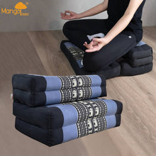 Load image into Gallery viewer, Thai kapok cushion 3-Fold Zafu Meditation Cushion Set-100% Kapok Fibre.
