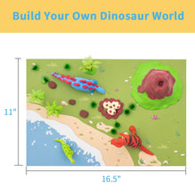 Load image into Gallery viewer, Dinosaur Modeling clay build kit-set of 5 Dinosaurs to build.
