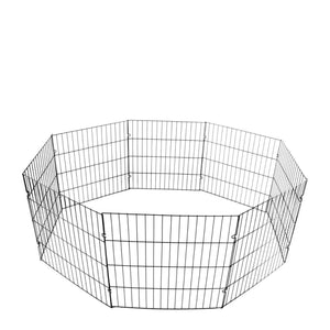 Large Pet Playpen - Dog Cat Foldable Metal Indoor Outdoor Fence - Puppy Kitten-3