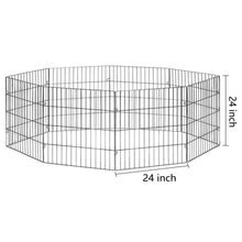 Load image into Gallery viewer, Small Pet Playpen - Dog Cat Foldable Metal Indoor Outdoor Fence - Puppy Kitten-1
