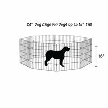 Load image into Gallery viewer, Small Pet Playpen - Dog Cat Foldable Metal Indoor Outdoor Fence - Puppy Kitten-2
