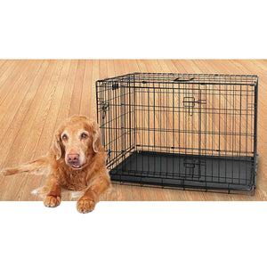 Dog Wire Crate X-Large - Portable Collapsible Travel Kennel - Pet Puppy Cage-4