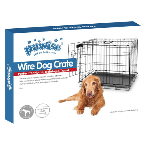 Dog Wire Crate X-Large - Portable Collapsible Travel Kennel - Pet Puppy Cage-0