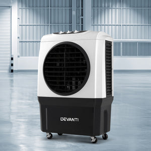 Devanti Evaporative Air Cooler Industrial Commercial Portable Water Fan Workshop