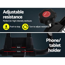 Load image into Gallery viewer, Spin Exercise Bike Flywheel Fitness Commercial Home Workout Gym Phone Holder Black
