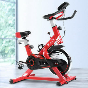 Everfit Exercise Spin Bike Cycling Fitness Commercial Home Workout Gym Equipment Red