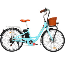 Load image into Gallery viewer, Phoenix 26 inch Electric Bike City Bicycle eBike e-Bike Urban Blue
