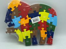 Load image into Gallery viewer, Wooden animal puzzle -Elephant themed
