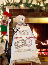 Load image into Gallery viewer, Christmas Santa Gift Sacks Stockings Large Canvas  50 cm x 70 cm Kids Gift Bag
