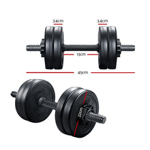 Load image into Gallery viewer, Everfit 22KG Dumbbells Dumbbell Set Weight Plates Home Gym Exercise
