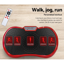 Load image into Gallery viewer, Vibration Machine Plate Platform Body Shaper Home Gym Fitness Maroon
