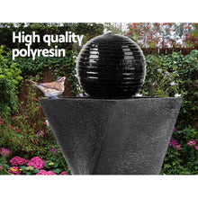 Load image into Gallery viewer, Gardeon Solar Powered Water Fountain Twist Design with Lights
