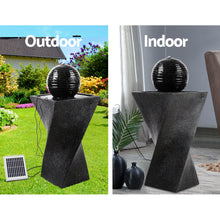 Load image into Gallery viewer, Gardeon Solar Powered Water Fountain Twist Design with Lights
