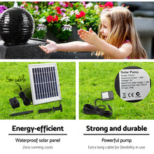 Load image into Gallery viewer, Gardeon Solar Powered Water Fountain Twist Design with Lights
