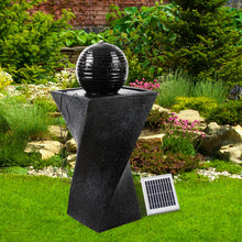 Load image into Gallery viewer, Gardeon Solar Powered Water Fountain Twist Design with Lights
