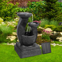 Load image into Gallery viewer, Gardeon 3 Tier Solar Powered Water Fountain with Light - Blue
