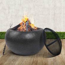 Load image into Gallery viewer, Grillz Outdoor Portable Fire Pit Bowl Wood Burning Patio Oven Heater Fireplace
