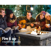 Load image into Gallery viewer, Grillz Fire Pit Outdoor Table Charcoal Garden Fireplace Backyard Firepit Heater
