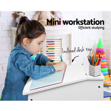 Load image into Gallery viewer, Keezi Kids Table Chairs Set Children Drawing Writing Desk Storage Toys Play
