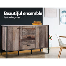 Load image into Gallery viewer, Artiss Buffet Sideboard Storage Cabinet Industrial Rustic Wooden
