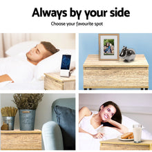 Load image into Gallery viewer, Artiss Chest Style Metal Bedside Table
