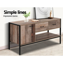 Load image into Gallery viewer, Artiss TV Stand Entertainment Unit Storage Cabinet Industrial Rustic Wooden 120cm
