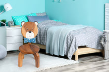 Load image into Gallery viewer, Children’s Bear wooden chair  themed with solid backrest
