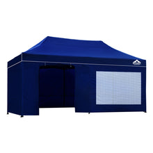 Load image into Gallery viewer, Gazebo Pop Up Marquee 3x6m Folding Wedding Tent Gazebos Shade Blue
