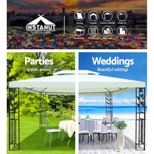 Load image into Gallery viewer, Instahut Gazebo 4x3m Marquee Outdoor Party Wedding Gazebos Tent Iron Art
