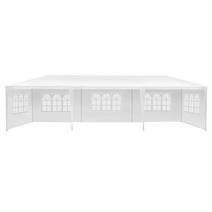 Instahut Gazebo 3x9m Outdoor Marquee side Wall Gazebos Tent Canopy Camping White 5 Panel