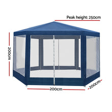 Load image into Gallery viewer, Instahut Gazebo Wedding Party Marquee Tent Canopy Outdoor Camping Gazebos Navy
