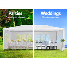 Load image into Gallery viewer, Instahut Gazebo 3x6 Outdoor Marquee Side Wall Party Wedding Tent Camping White
