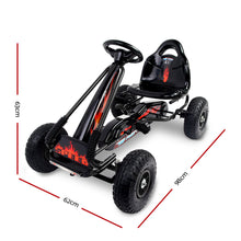 Load image into Gallery viewer, Rigo Kids Pedal Go Kart Car Ride On Toys Racing Bike Rubber Tyre Adjustable Seat
