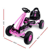 Load image into Gallery viewer, Rigo Kids Pedal Go Kart Car Ride On Toys Racing Bike Rubber Tyre Adjustable Seat
