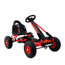 Load image into Gallery viewer, Rigo Kids Pedal Go Kart Car Ride On Toys Racing Bike Rubber Tyre Adjustable Seat

