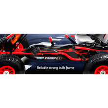 Load image into Gallery viewer, Rigo Kids Pedal Go Kart Car Ride On Toys Racing Bike Rubber Tyre Adjustable Seat
