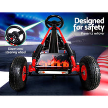 Load image into Gallery viewer, Rigo Kids Pedal Go Kart Car Ride On Toys Racing Bike Rubber Tyre Adjustable Seat
