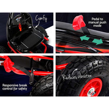 Load image into Gallery viewer, Rigo Kids Pedal Go Kart Car Ride On Toys Racing Bike Rubber Tyre Adjustable Seat
