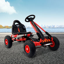 Load image into Gallery viewer, Rigo Kids Pedal Go Kart Car Ride On Toys Racing Bike Rubber Tyre Adjustable Seat
