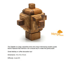 Load image into Gallery viewer, Brain teaser puzzle for adults and Teens, wood puzzle, handmade brain teaser, wood brain teaser, 3D puzzle.
