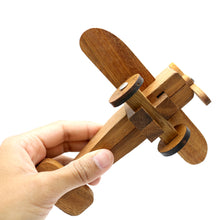 Load image into Gallery viewer, plane brainteaser Puzzle - 3D Interlocking wooden puzzle
