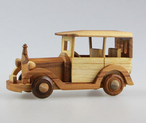 Wooden Vintage Toy Car Type B