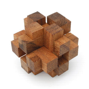 6 unique hand made wooden Puzzles in a Deluxe Gift Box Set-for kids or adults.