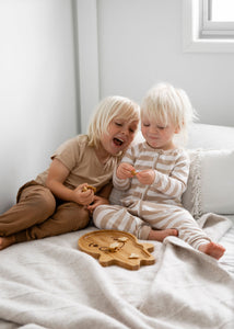 Toddlers mealtime Plate 100% sustainable bamboo Gingy the Gingerbread Man