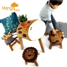 Load image into Gallery viewer, Children’s wooden table : Giraffe themed
