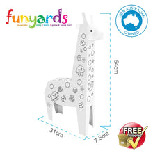 Load image into Gallery viewer, Cardboard pretend GIRAFFE - 3D DIY craft GIRAFFE Animal -easy build &amp; decorate

